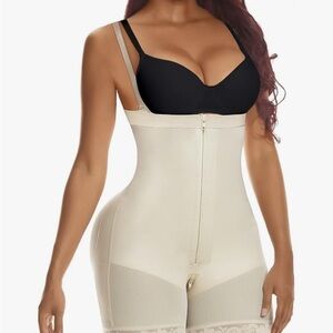 Women's Cream Shapewear Bodysuit